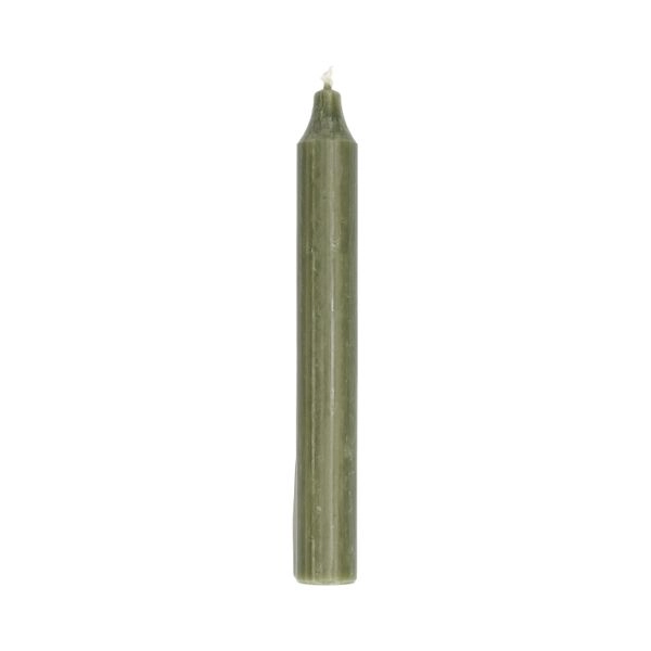 Tafelkerze, dunkelgrün, 18 cm