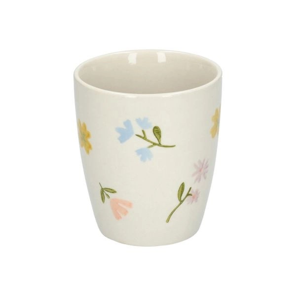 Becher, steingut, blümchen, ø 7,5 cm