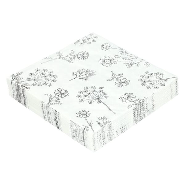 Papierservietten, dill und kamille, 33 x 33 cm, 20 st.