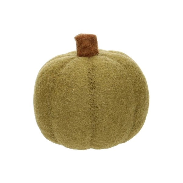Kürbis, filz, grün, ca. 12 cm