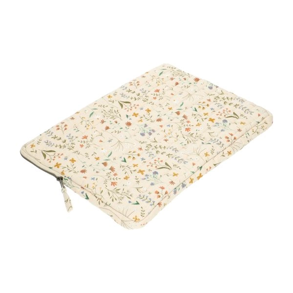 Laptop-hülle, baumwolle, feldblumen, 16-zoll