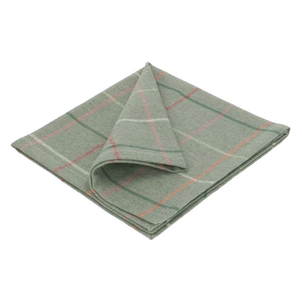 Serviette, recyc. baumwolle, kariert, 40 x 40 cm