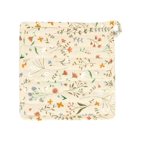 Topflappen, gots bio-baumwolle, feldblumen