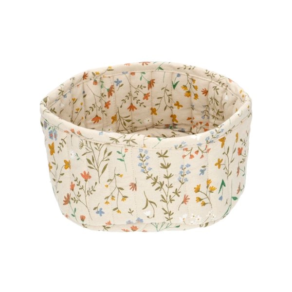 Brotkorb, gots bio-baumwolle, feldblumen, 20 cm