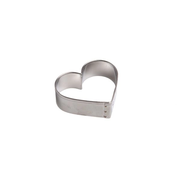 Ausstechform für plätzchen, herz, edelstahl, 4 cm