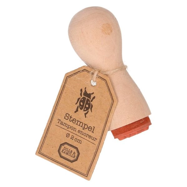 Stempel, buchenholz, käfer, ø 2 cm
