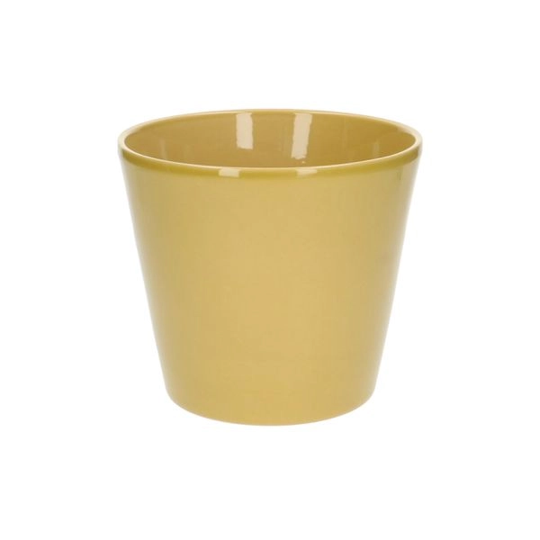 Übertopf, steingut, gelb, ø 17,5 cm