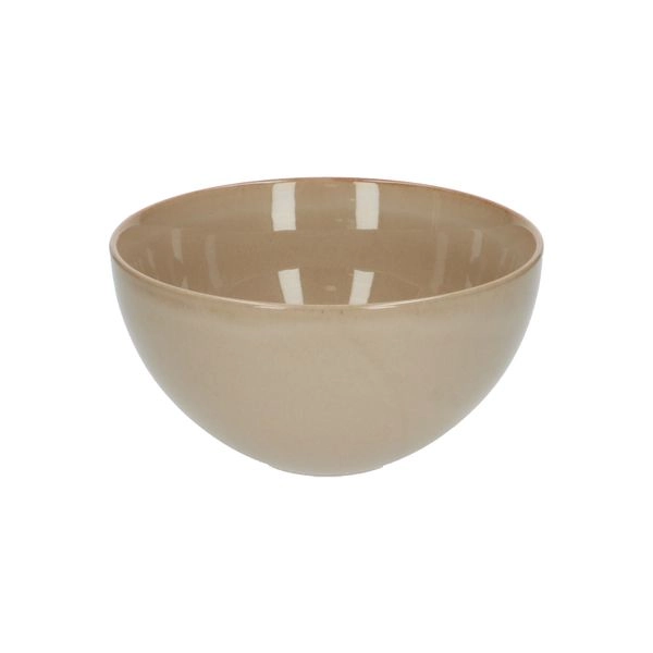 Schale, reactive glasur, steingut, sandfarben, ø 18 cm
