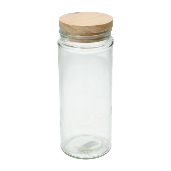Vorratsglas mit holzdeckel, 800 ml