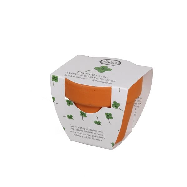 Mini-topf mit glücksklee