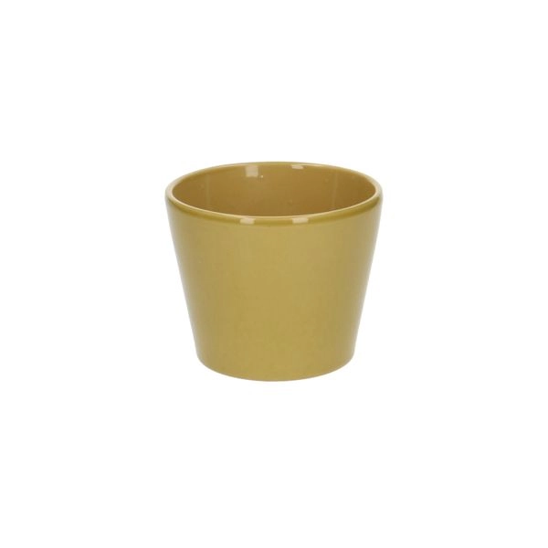 Übertopf, steingut, gelb, ø 12 cm
