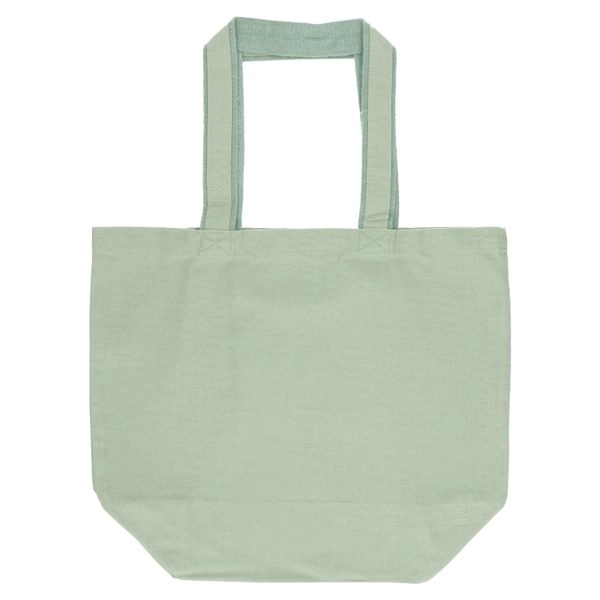 Shopper, bio-baumwolle, grün, 44 x 35 cm