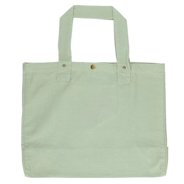 Shopper, bio-baumwolle, grün, 48 x 34 x 18 cm