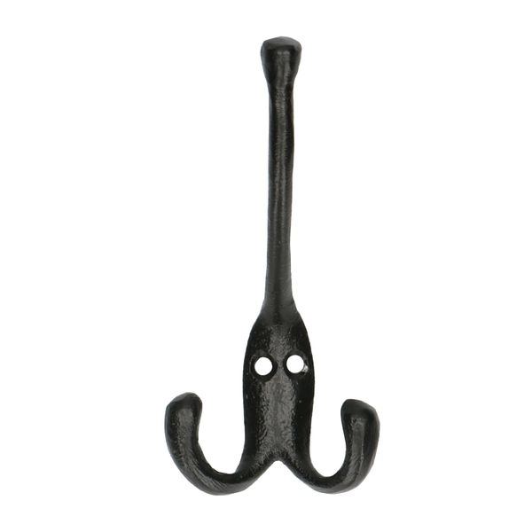 Wandhaken, lang, metall, schwarz,