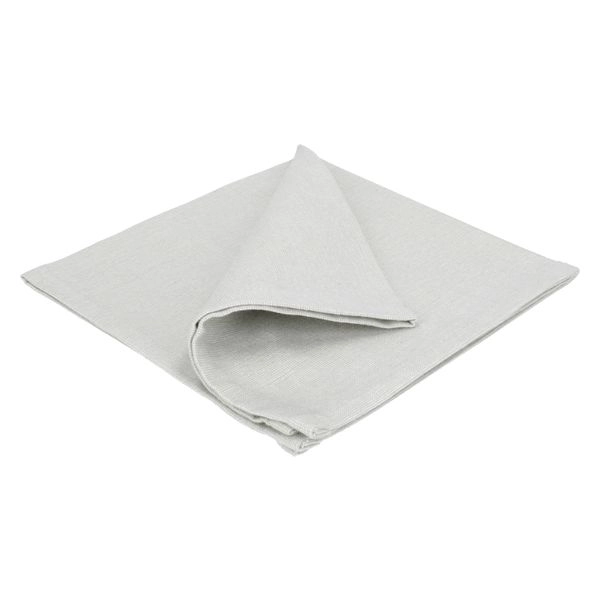 Serviette, bio-baumwolle (gots), grau, 40 x 40 cm
