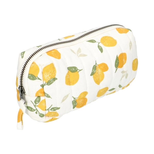 Etui, bio-baumwolle, zitronen