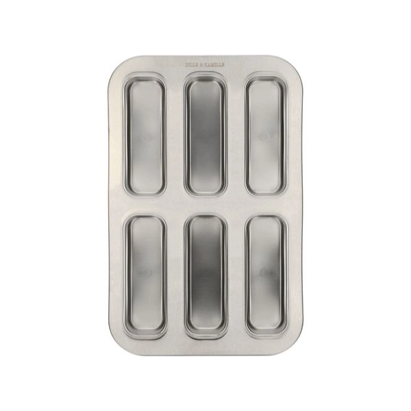 Backform für 6 riegel, rostfreier stahl, pfas-frei