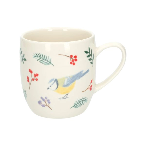 Becher, steingut, vogel, ø9,5 cm
