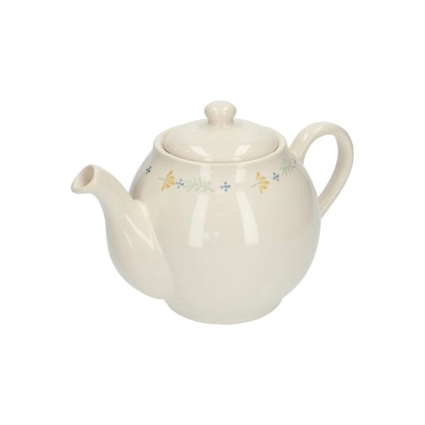 Teekanne, steingut, strohhalm, 1,5 liter