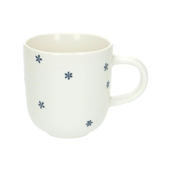 Teebecher mit kleinen blumen, organisch, porzellan, ø 9 cm