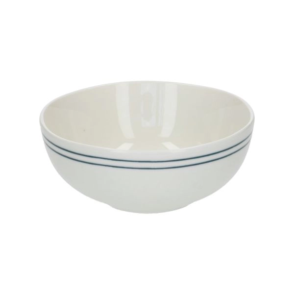 Schälchen mit blauen streifen, organisch, porzellan, ø 12 cm
