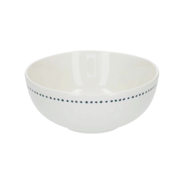 Schälchen mit blauen tupfen, organisch, porzellan, ø 12 cm