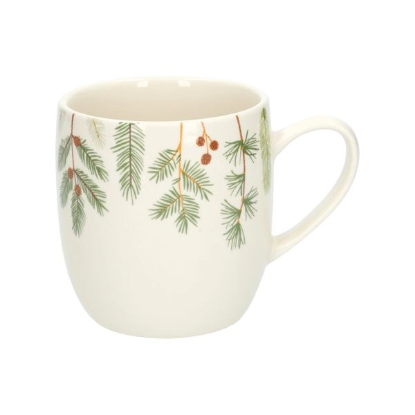Becher, steingut, tannenzweige, ø9,5 cm