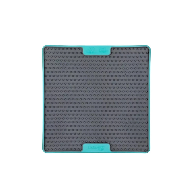 LickiMat® LickiMat Soother Tuff in Türkis  Türkis Schleckmatte zur Hundebeschäftigung | langsames Essen | schlecken zum beruhigen | Training