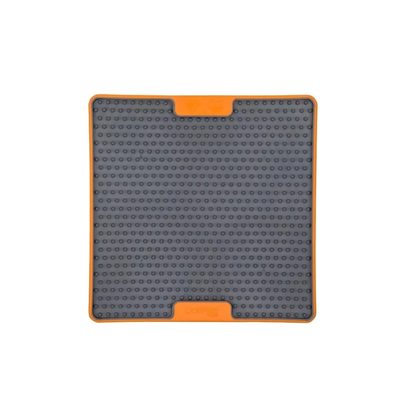 LickiMat® LickiMat Soother Tuff in Orange  Orange Schleckmatte zur Hundebeschäftigung | langsames Essen | schlecken zum beruhigen | Training