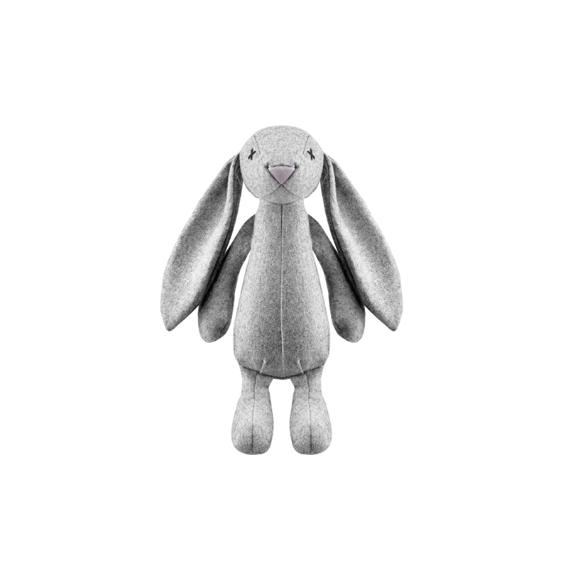 Lillabel Rupert the Rabbit  Grau für Welpen | für alle Hunde | Spielzeug aus Naturprodukten | ungefährliches Spielzeug | langer Spaß
