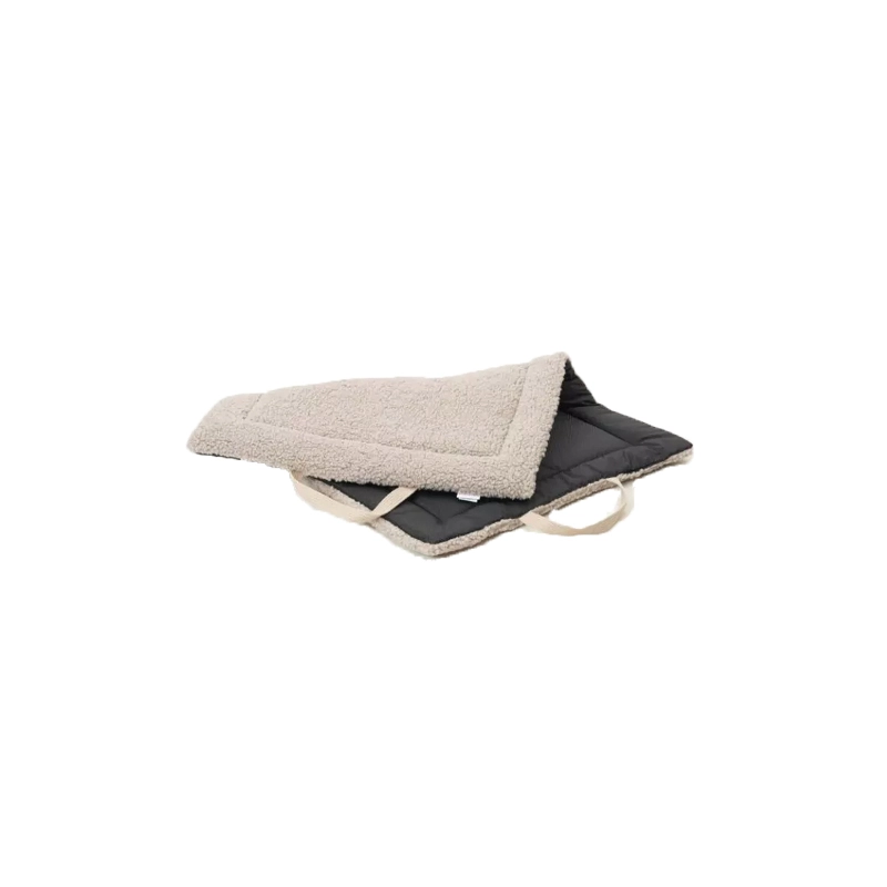 DOGS in the CITY Reisematte Travel Mat Matti gravel M M Grau für alle Hunde | für Welpen | Reisebett | für unterwegs | fürs Auto | robust | leicht | w