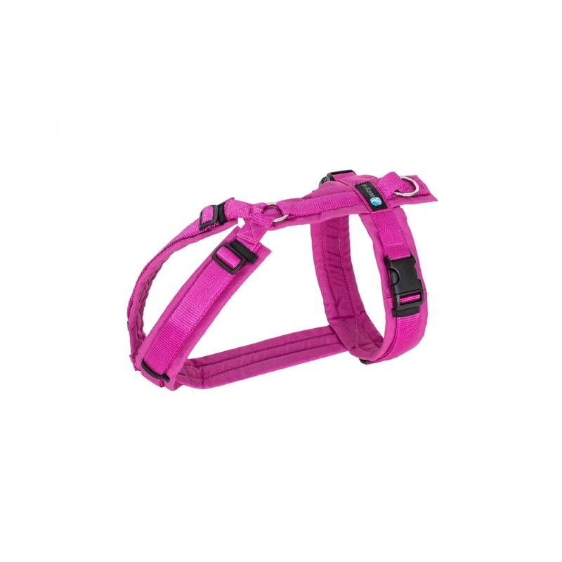 Annyx Brustgeschirr FUN Sonnenhut M M Pink Grau für Welpen | für alle Hunde | verstellbar | gepolstert | ergonomisch | rückenschonend | optimale Zugve