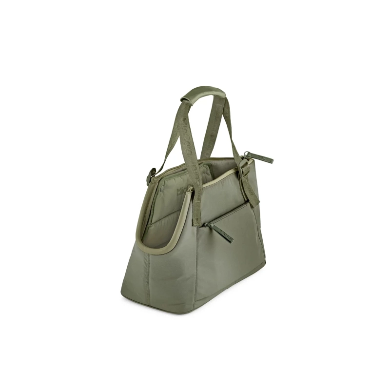 MiaCara Hundetragetasche Sporta in Grolive M M Olive Welpentasche | Reisetasche | Hundebett für unterwegs | Minileine für Sicherheit | bis 8 kg | stab
