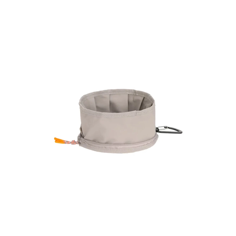 Palopa Dog Bowl to Go Tura in Taupe  Taupe für alle Hunde | für Alltagsausflüge | reisen | unterwegs | platzsparend | faltbar | leichtes Material