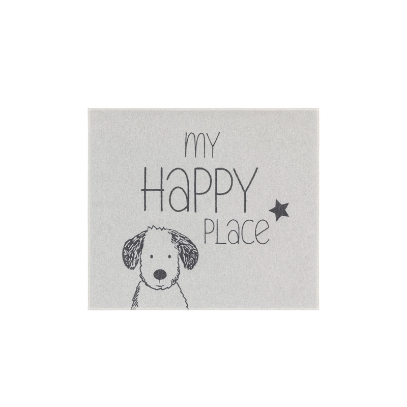 David Fussenegger Hundematte Happy Place  Anthrazit gepolsterte Hundematte | kuschelige Hundedecke | Decke für Hund | Decke für Herrchen und Frauchen