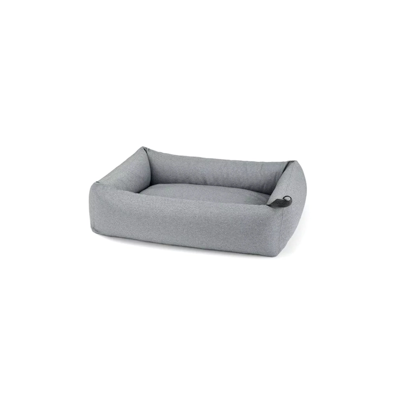 MiaCara Hundebett Mare in Fels M M Grau für Welpen | für alle Hunde | hoher Rand | erholsamer Schlaf | orthopädisch | schonend für Gelenke | formbestä