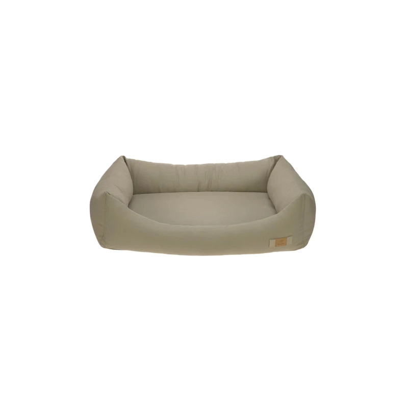 Palopa Hundebett Fred in Salbei M M Grün Salbei für Welpen | für alle Hunde | Hundebett mit separater Matratze und Rand | ergonomische Matratze | recy