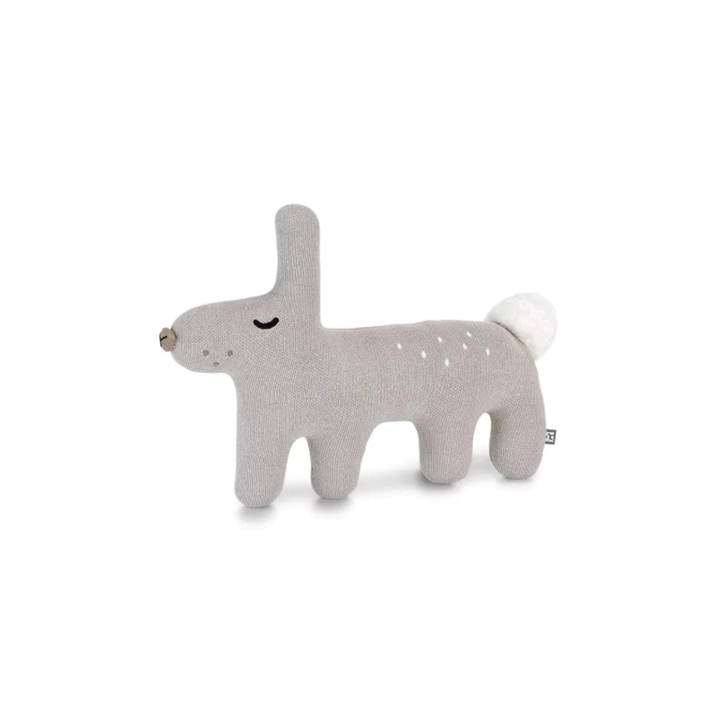 MiaCara Bosco Hase XS, S Grau für Welpen | für alle Hunde | Spielzeug aus Naturprodukten | ungefährliches Spielzeug | langer Spaß