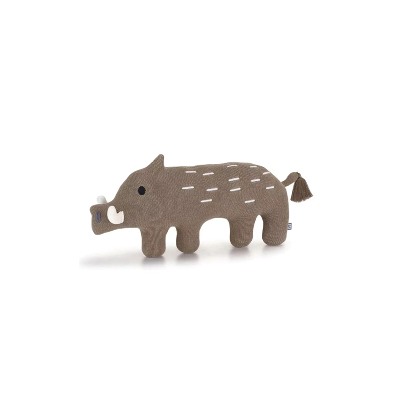 MiaCara Bosco Wildschwein XS, S Braun für Welpen | für alle Hunde | Spielzeug aus Naturprodukten | ungefährliches Spielzeug | langer Spaß