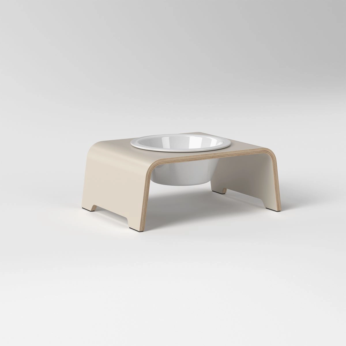 dogBar dogBar® Single in Cashmere Grey M-small Porzellan M-small Cashmere Grey erhöhter Futternapf | unterstützt Verdauung | unterstützt Gelenke beim