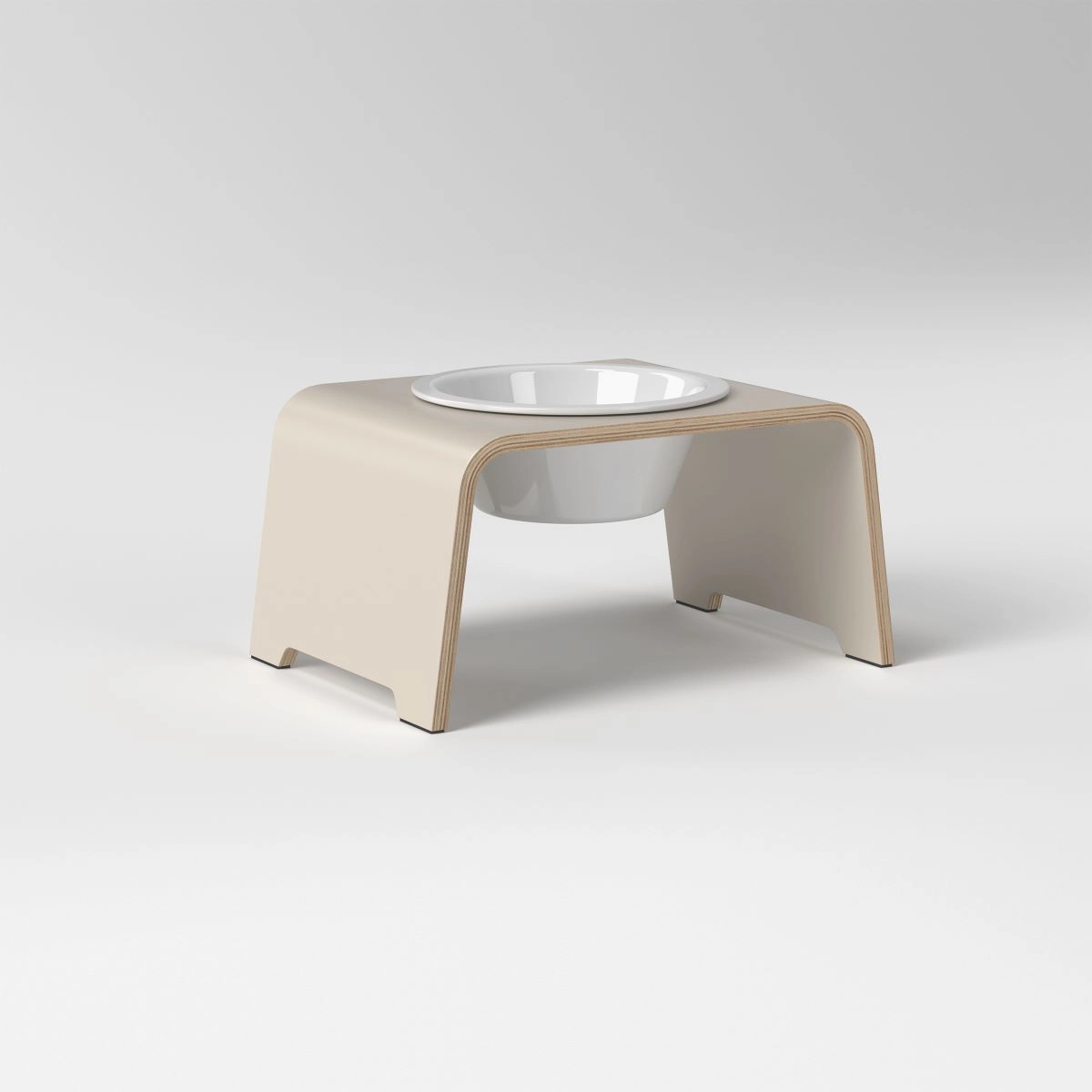 dogBar dogBar® Single in Cashmere Grey M Porzellan M Cashmere Grey erhöhter Futternapf | unterstützt Verdauung | unterstützt Gelenke beim Fressen | st