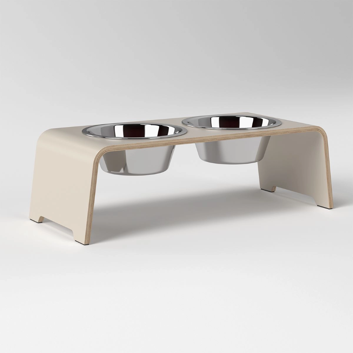dogBar dogBar® Classic in Cashmere Grey M Edelstahl M Cashmere Grey erhöhter Futternapf | unterstützt Verdauung | unterstützt Gelenke beim Fressen | s