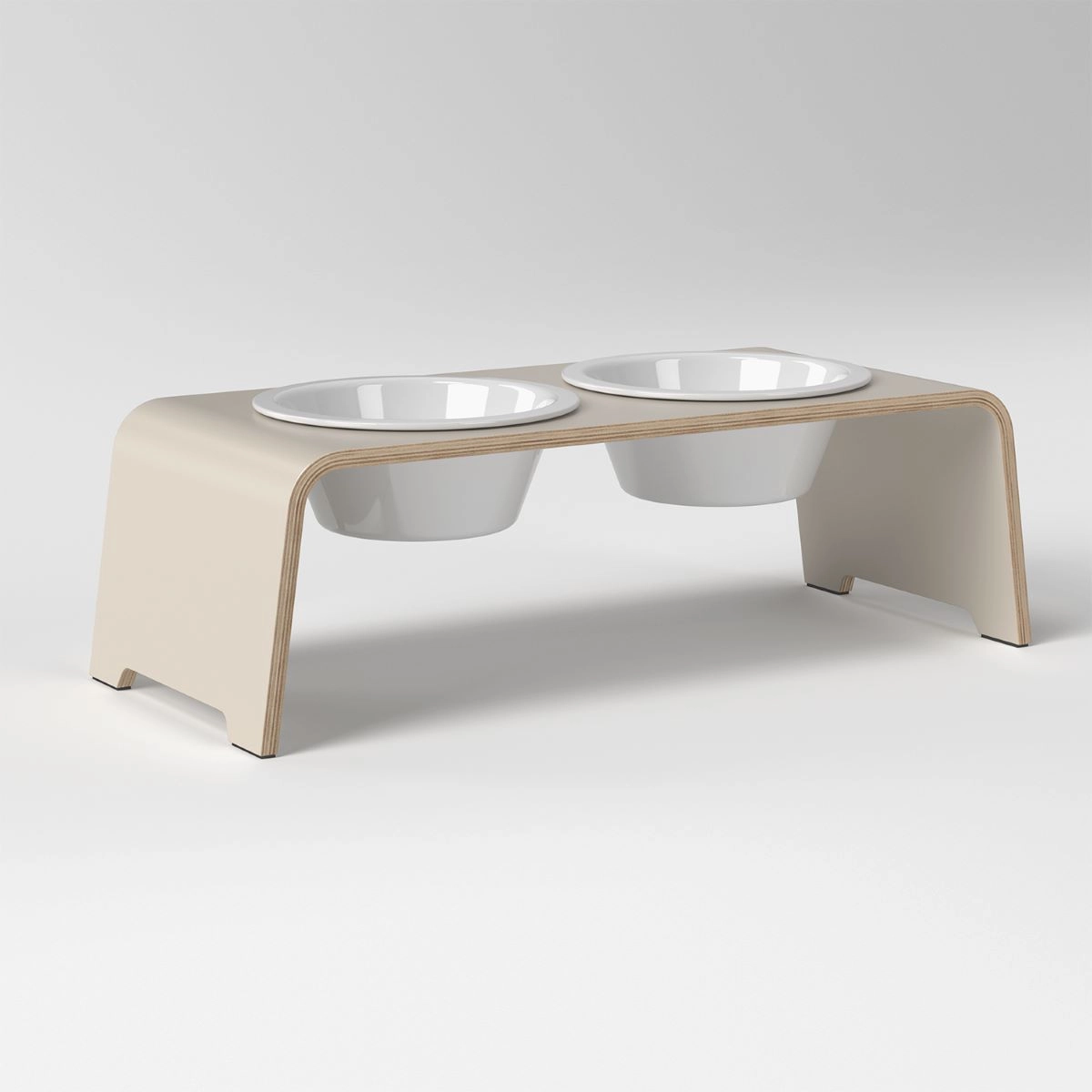 dogBar dogBar® Classic in Cashmere Grey M Porzellan M Cashmere Grey erhöhter Futternapf | unterstützt Verdauung | unterstützt Gelenke beim Fressen | s