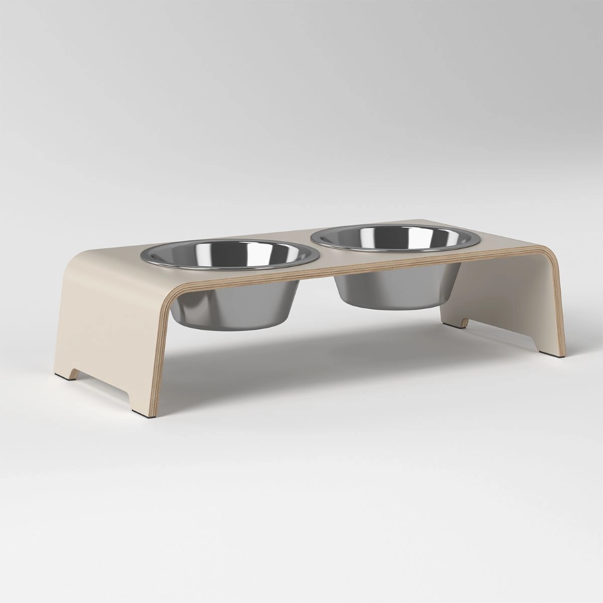 dogBar dogBar® Classic in Cashmere Grey M-small Edelstahl M-small Cashmere Grey erhöhter Futternapf | unterstützt Verdauung | unterstützt Gelenke beim