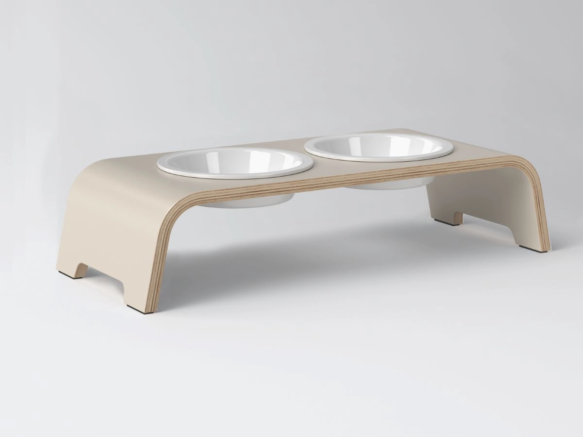 dogBar dogBar® Classic in Cashmere Grey S-large Porzellan S-large Cashmere Grey erhöhter Futternapf | unterstützt Verdauung | unterstützt Gelenke beim