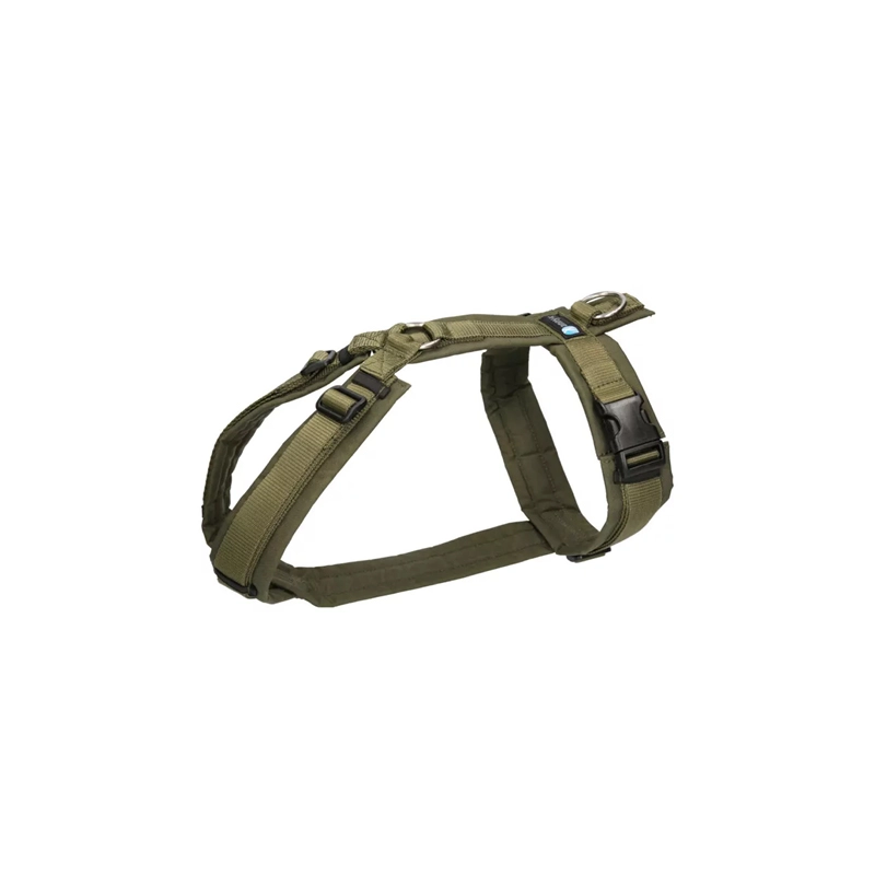Annyx Brustgeschirr FUN in oliv-oliv XL XL Oliv für Welpen | für alle Hunde | verstellbar | gepolstert | ergonomisch | rückenschonend | optimale Zugve