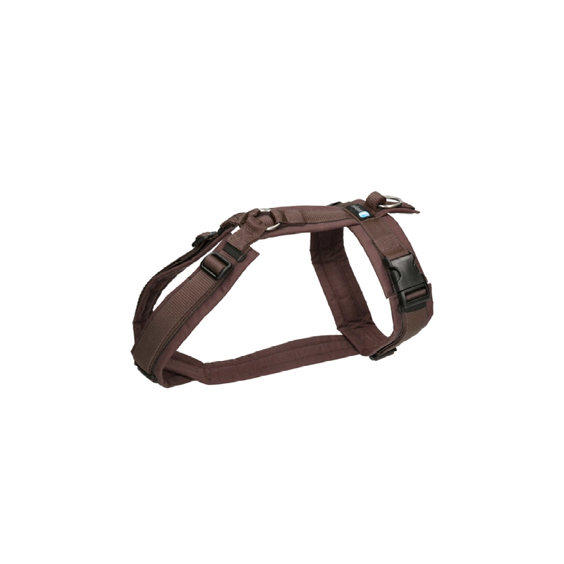 Annyx Brustgeschirr FUN in braun-braun XXS XXS Braun für Welpen | für alle Hunde | verstellbar | gepolstert | ergonomisch | rückenschonend | optimale