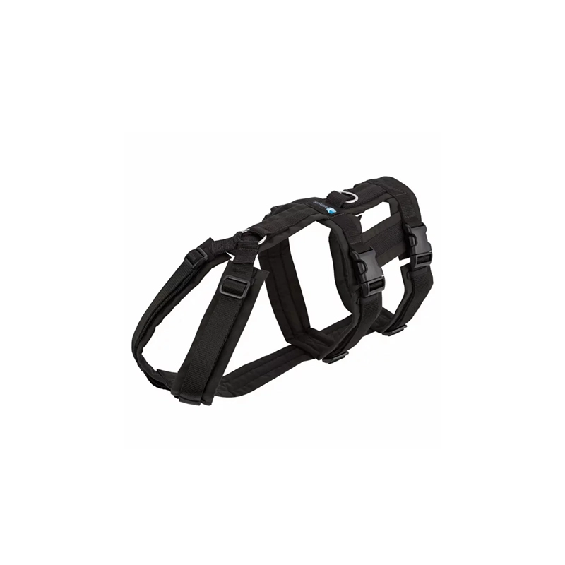 Annyx Brustgeschirr SAFETY FUN in schwarz-schwarz S S Schwarz für Welpen | für alle Hunde | verstellbar | gepolstert | ergonomisch | rückenschonend |