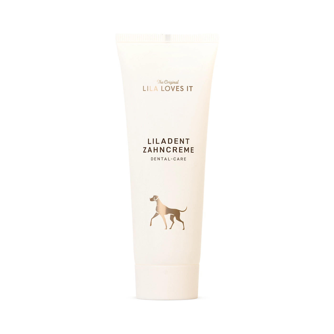 Lila Loves It Liladent Zahncreme  Weiß für Welpen | für alle Hunde | für Senioren | Zahncreme für Hunde | geschmacksneutral | einfache Anwendung