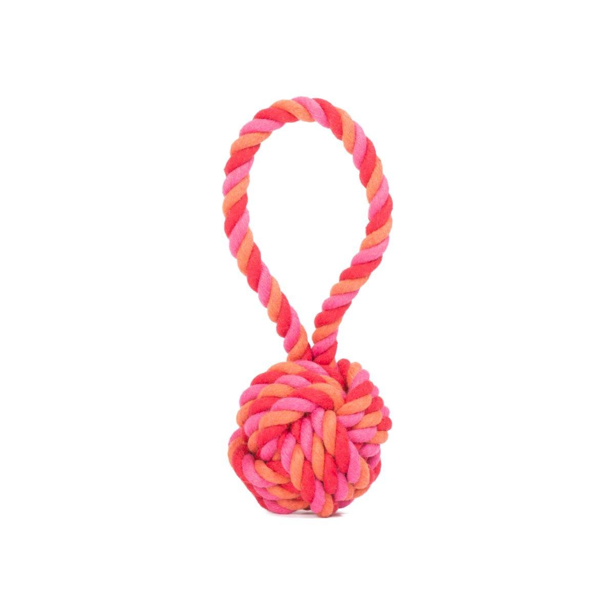 Laboni Mini Schleuderball Pink Pink für Welpen | für alle Hunde | zum Apportieren geeignet | Wurfball | Zähne putzen | geeignet für Zahnwechsel